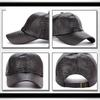 WHITE FANG Hat Cap Leather Crocodile Skin Leather Stylish Cool Casual CA296 Men's (01 Black)