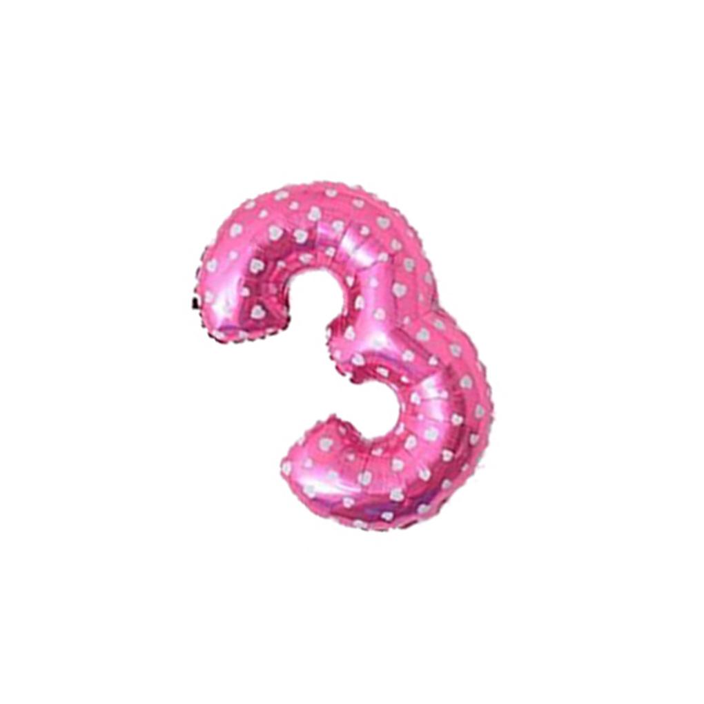 Party Balloon Aluminum Foil Number Balloon Wedding Birthday Party 16-inch Decoration