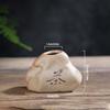 Ceramic Stoneware Stone Shape Vase Mini Home Desktop Ornaments 2024 Zen Hydroponic Plant Pots