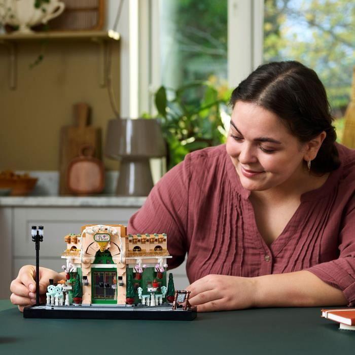 LEGO Icons 10362 Le café français - Décoration parisienne pour étagère - Set pour adulte