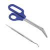 Long Handled Toenail Scissors Easy To Hold Nails File Pedicure Nail Tool Set for Dead Skin