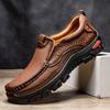New Arrival Mens Leather Casual Shoes Breathable Loafers Men Sneakers Comfortable Male Driving Flats Slip on Footwear Moccasins