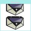 Versatile And Reliable 100 Led Solar Lights Garden Wall Lamp With Wireless Motion Sensor Technology