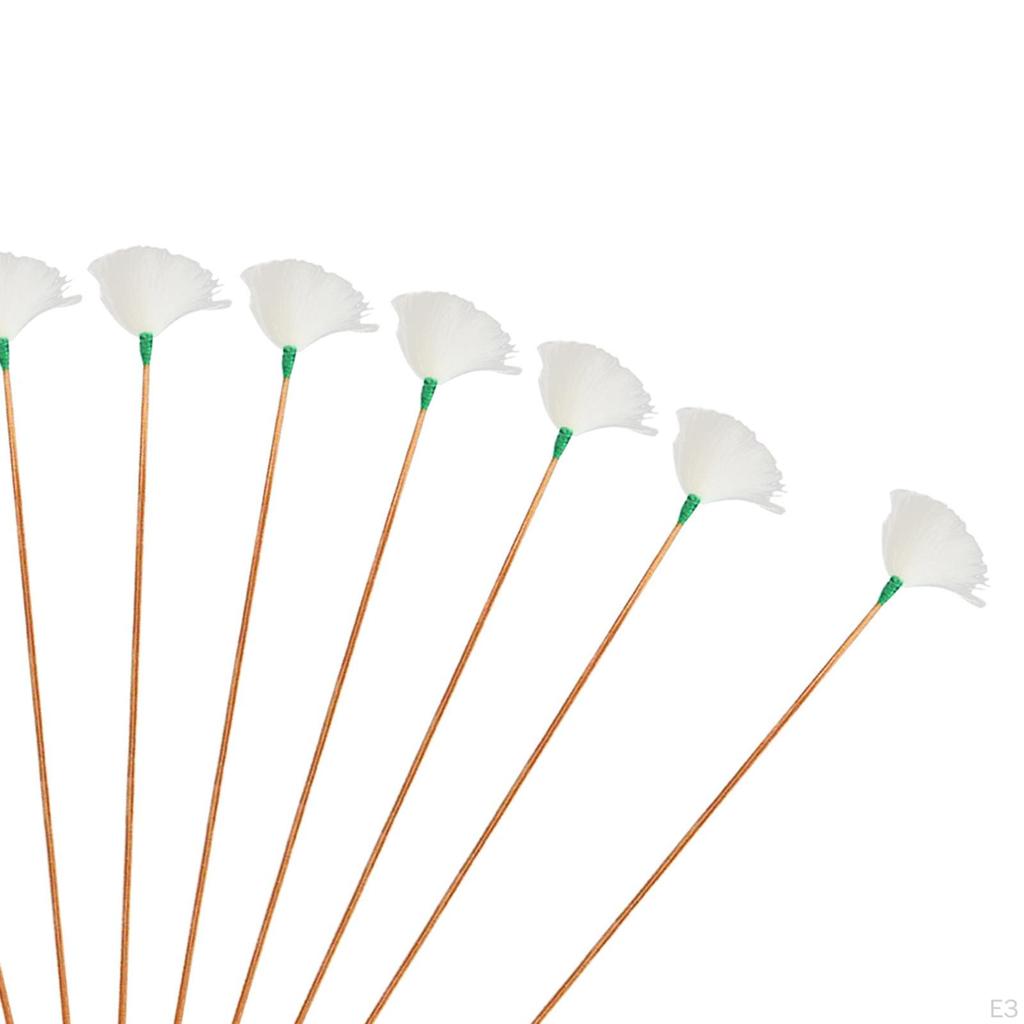 10 Professional Adult Kids Goose Feather Ear Tips / Soft Plug Earwax Remover Cleaning Tool