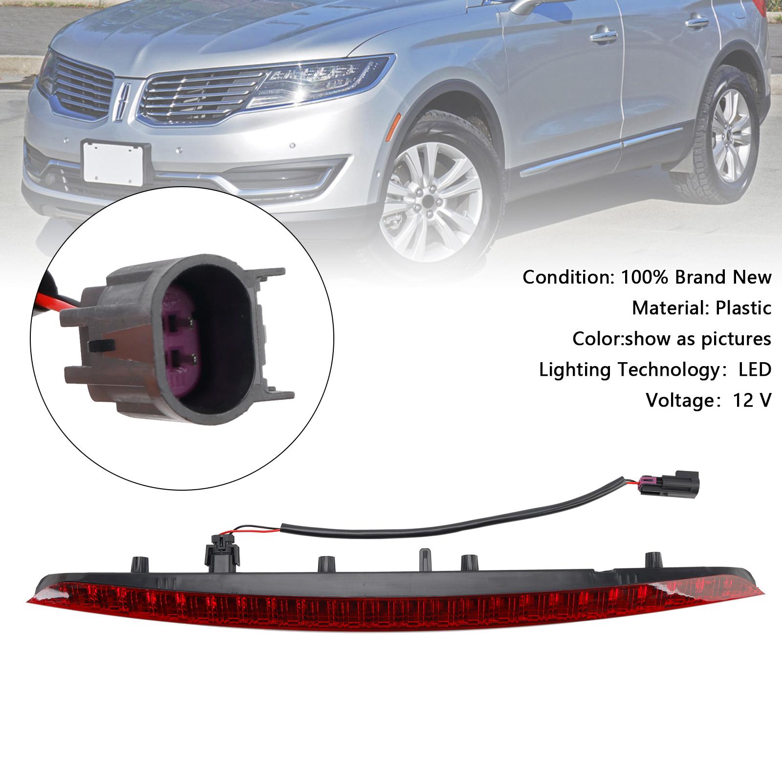 

Rear High Mount Brake Light FA1Z-13A613-AB For Lincoln MKX 2016 17-2018 Red Lens