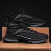 Men's Shoes Summer Breathable Mesh Shoes Men's Versatile Running Flying Woven Mesh Sports Casual Men's Black Trendy Shoes 2025