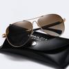 Men's Polarized Aviator Sunglasses - Metal Frame Fashion & Driving Glasses 2026