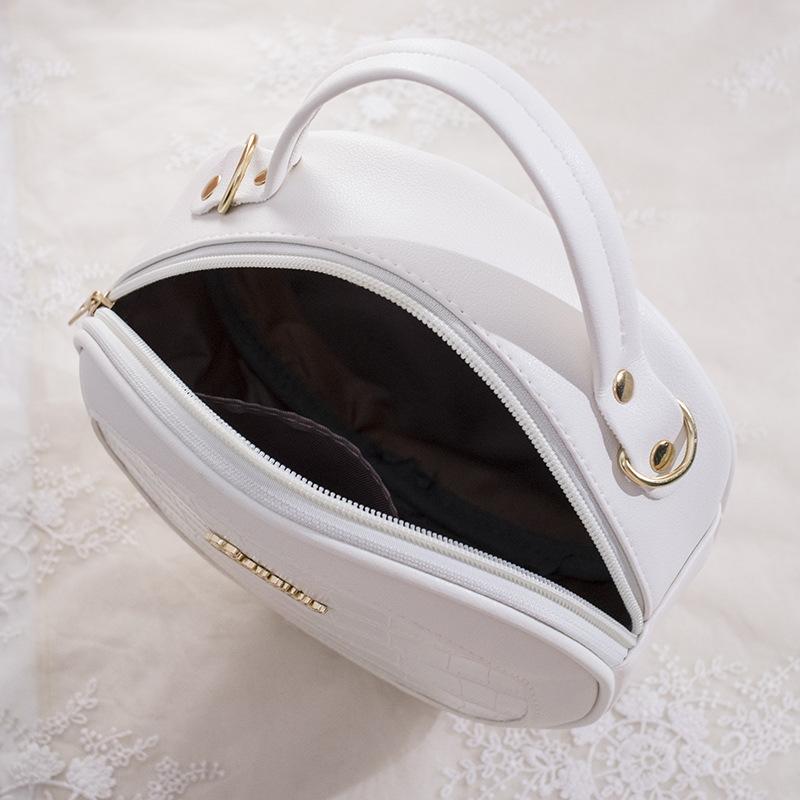 Women's Bag Summer and Autumn New Trendy Crocodile Pattern Small Round Bag Single Shoulder Oblique Span Portable Women's Bag