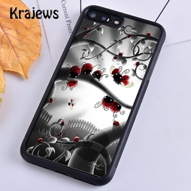 Krajews Marienkäfer Weiche Handyhülle Abdeckung Für iPhone 14 5 SE 6s 7 8 plus X XR XS 11 12 13 pro max Samsung Galaxy S21 S22 ultra
