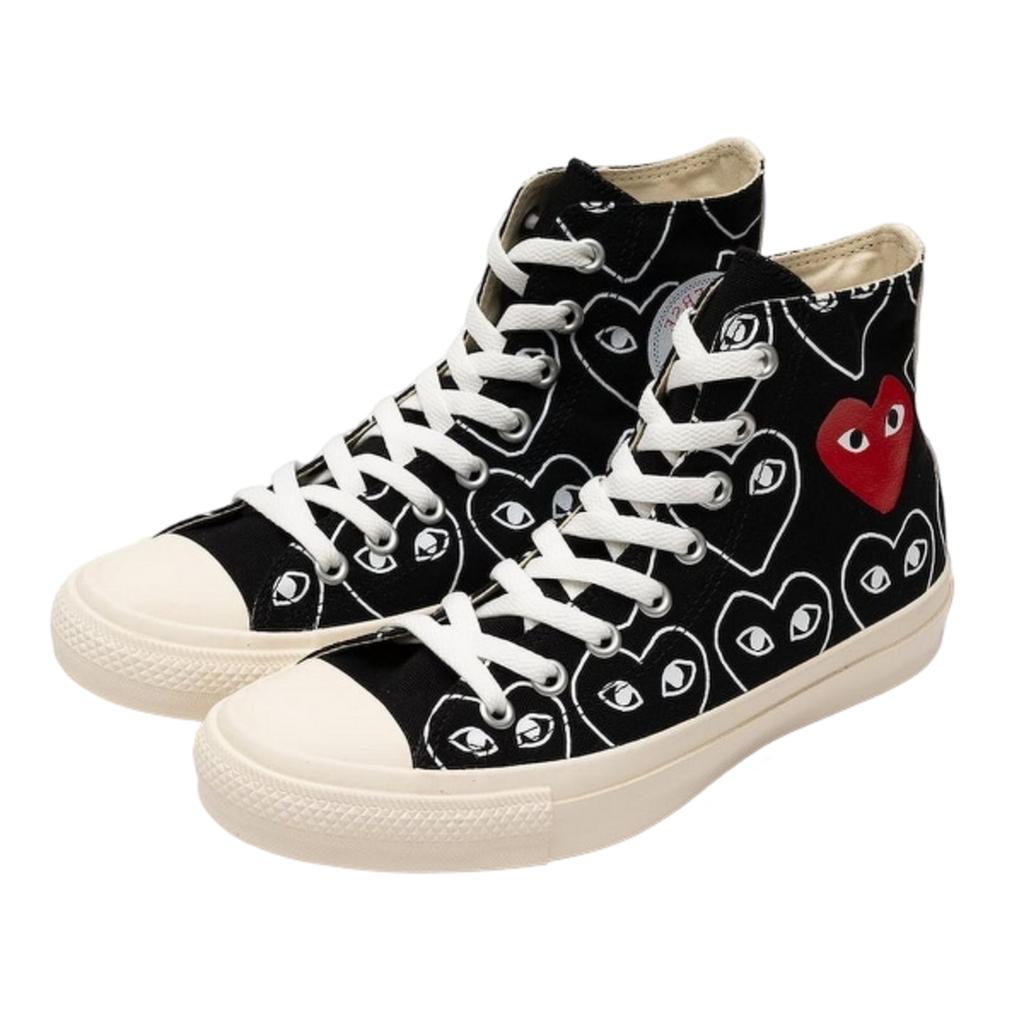 Converse Comme des Garçons Černý potisk srdce