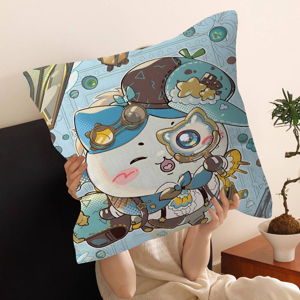 Cartoon Cute Amine Chiikawas Pillow Cushion Cover Pillowcase Living Room Sofa Home Decor