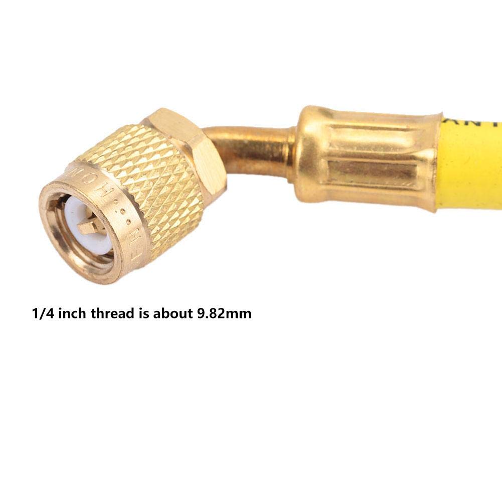 Pomya Pressure Gauge, Nitrogen Measurement Compression Gauge, Suitable for R134a, R22, R407C, and R410A Refrigeration Equipment