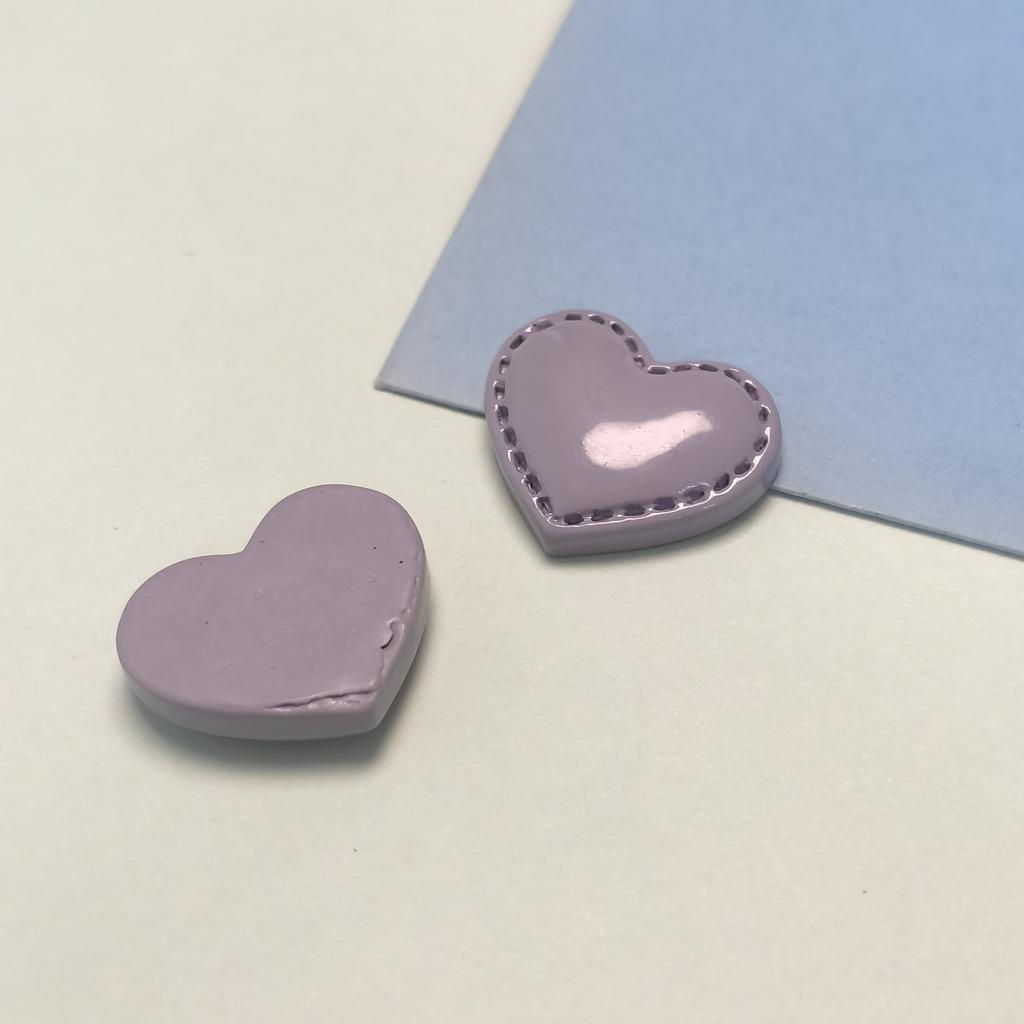 100Pcs Colorful Love Heart Resin Charms Flatback Buttons Beads for Card Making Scrapbooking Phone Case Decor and Jewelry Making