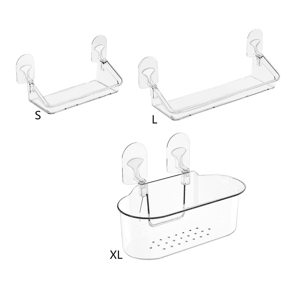 Durable Shower Shelf Heavy Duty Bathroom Storage with Suction Cups Space Saving Shower Storage Rack for Soap Shampoo