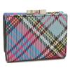 Trifold Wallet Bio Green Saffiano Clasp Blue Pink 51010018 S000V O102 [Vivienne Westwood] Women's [Item]
