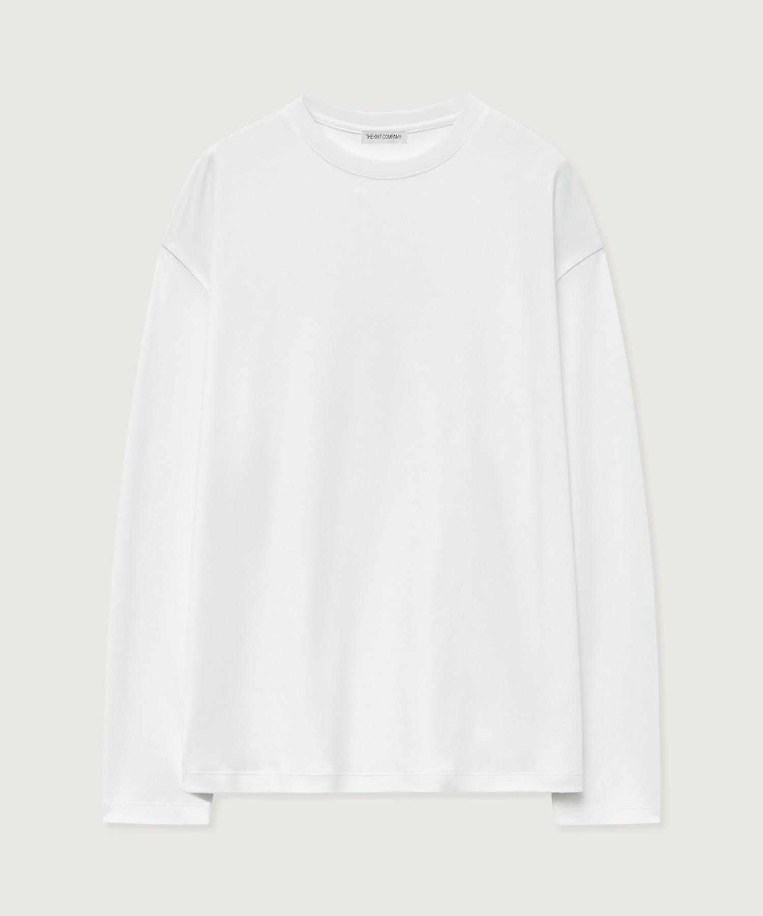 The Knit Company Enzyme Cotton Basic Long Sleeve 3 Colors Charcoal Brown/Xl