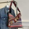 Vintage Ethnic Style Crossbody Bags Large Capacity Fringe Shoulder Bag Bohemian Tote Bag  Travel