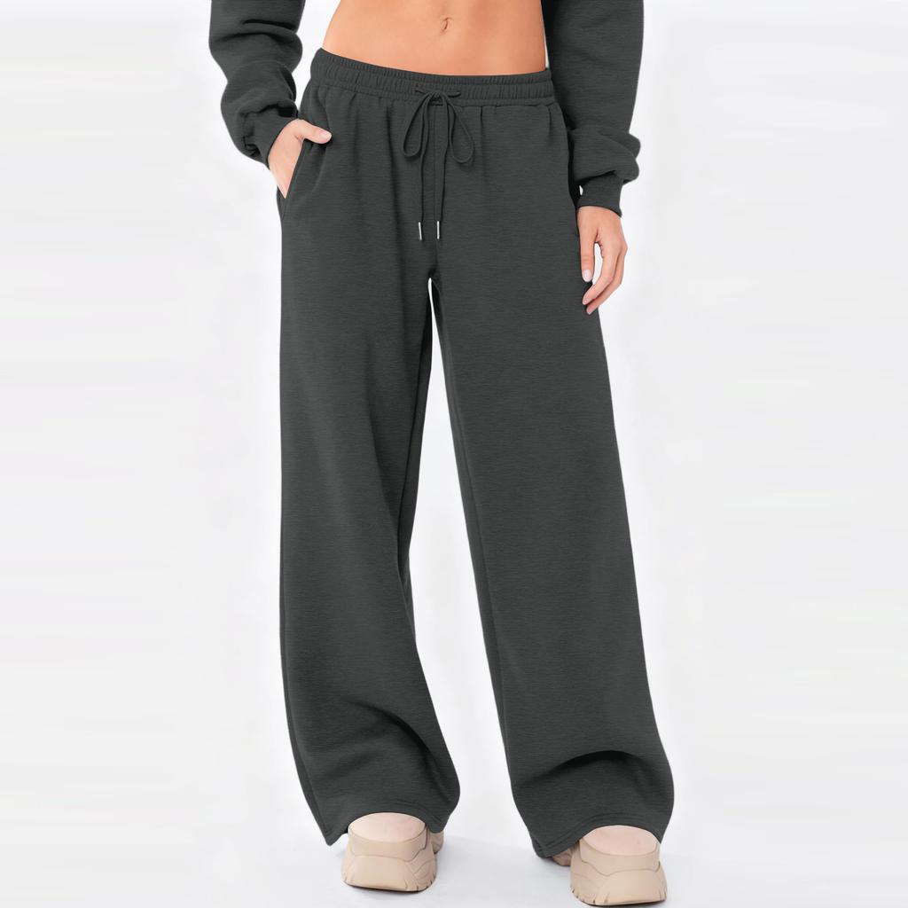 Sweatpants Women Wide Leg Sweatpants Women Lounge Pants Women Womens Sweatpants Loose Fit Drawstring Waist Casual Pants for Daily Wear