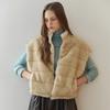 Maxza Reversible Padding Vest Panel Fake Fur Ze12qv001nh