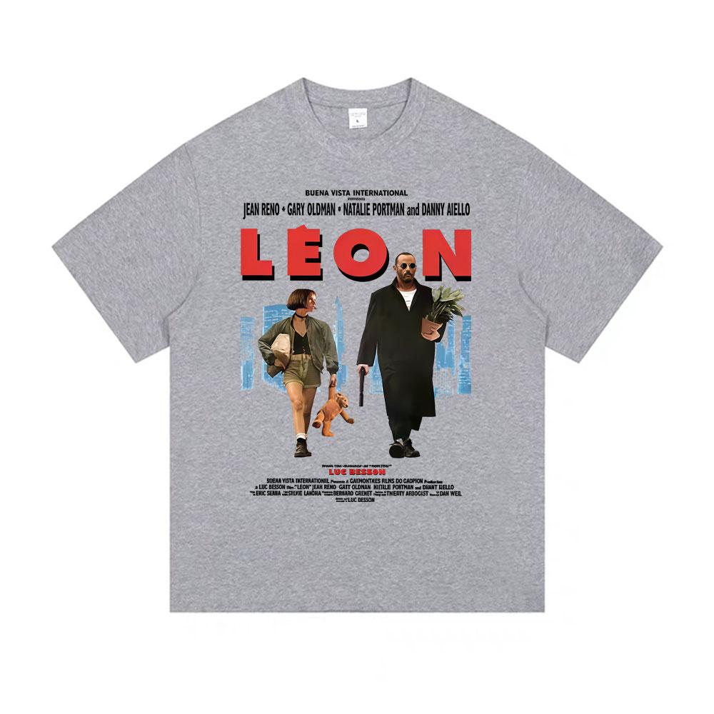 Classic Movie Leon The Professional Tshirt Unisex Women Casual Cotton Vintage Tshirts Unisexs Hip Hop Gothic Rock Oversized T Shirt