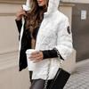 Oversized Hooded Jacket for Women with Pockets and Zipper Long Sleeve Loose Coat Street Fashion Outerwear