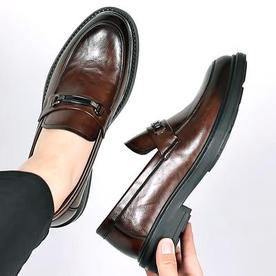 Zapatos de Cuero de Marca de Lujo para Hombre para Boda Formal Oxfords Negocios Casual Zapatos de Trabajo de Oficina para Hombre Zapatos de Vestir Clásicos de Punta para Hombre