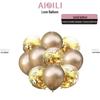 Metallic Sequin Balloon Set for Birthdays, Valentine's Day, and Weddings