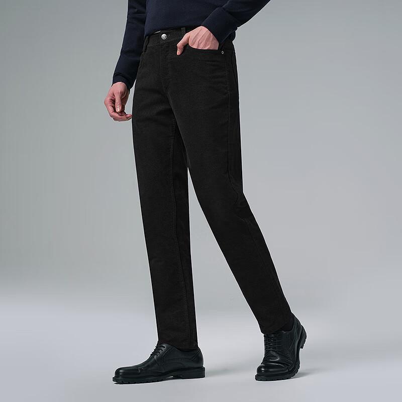 Lilang Men's Slim Fit Modal Blend Brushed Casual Pants