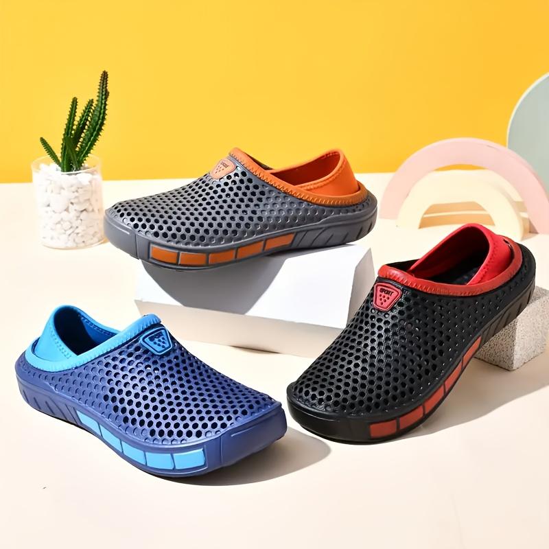 Atmungsaktive Slip-On Sandalen für Herren Bequem,Rutschfest,Geruchshemmend EVA Sommer Strand Wanderschuhe Herren Clogs Sandalen Größe 46 47