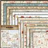 Grace 12 Sheets Retro European Castle DIY Paper