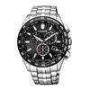 Watch Citizen Collection Eco-Drive Radio Watch Direct Flight Chronograph CB5874-90E Men's Silver Black