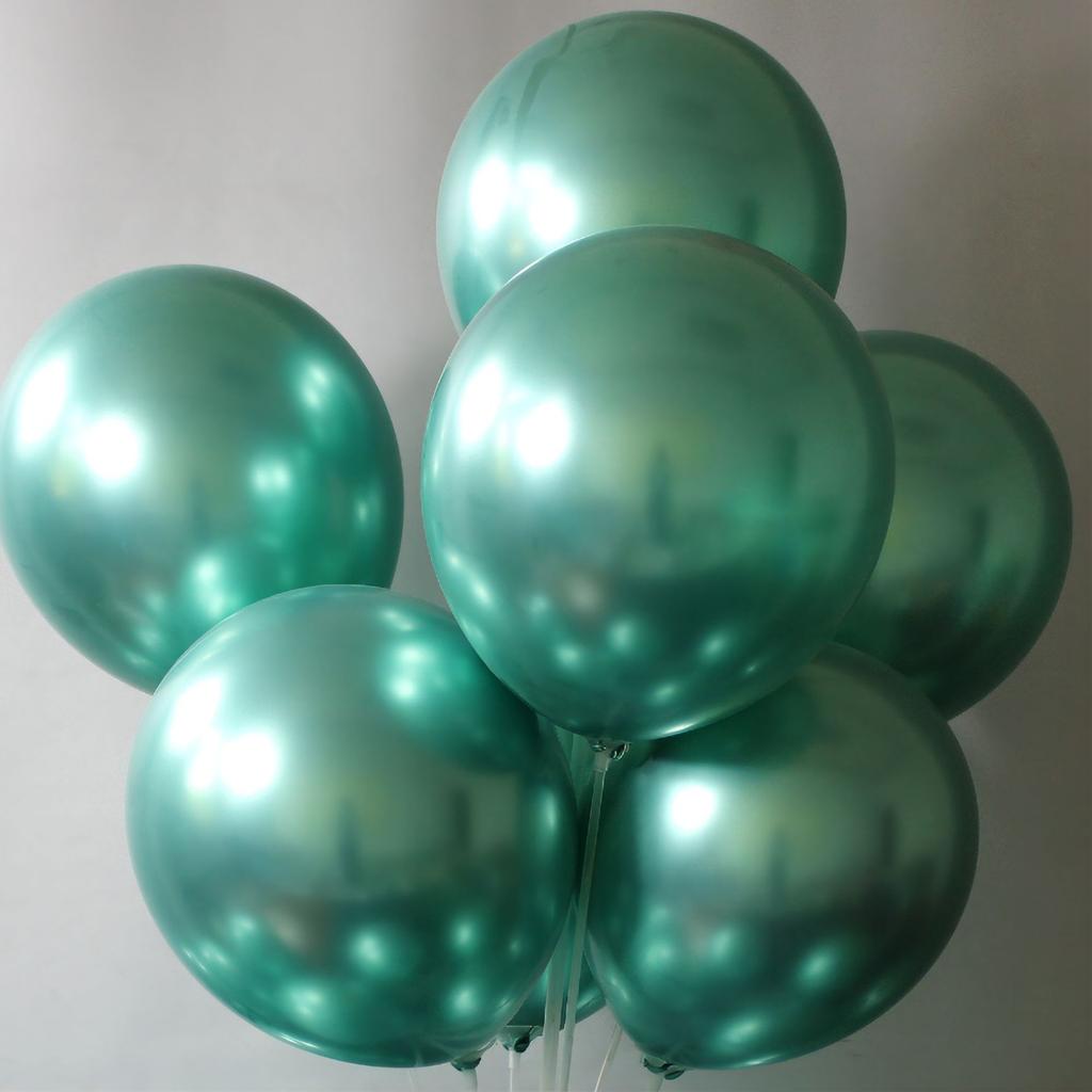 12inch 2.8g Chrome Thickened Metal Balloons Pack for Birthday Wedding Party Backdrop Decoration Bulk Balloon Decoration 50pcs