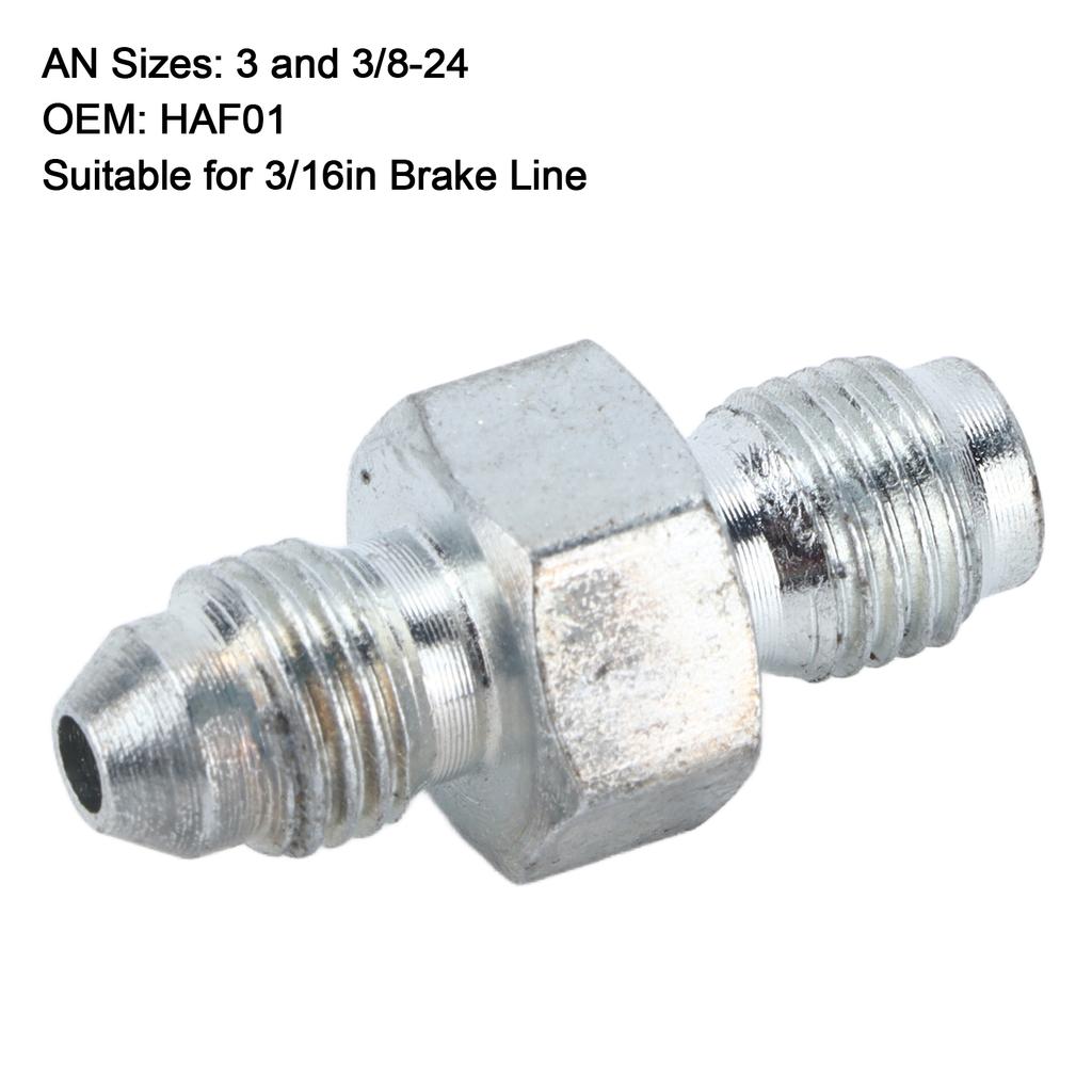 3AN-Außengewinde auf 3/8‑24 Inverted Flare Adapter fitting Metall HAF01 für 3/16 Zoll Bremsleitung