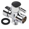 Chrome Plated Brass Diverter Valve 1/2 & 3/4" Connector 3 Ways Shower Head