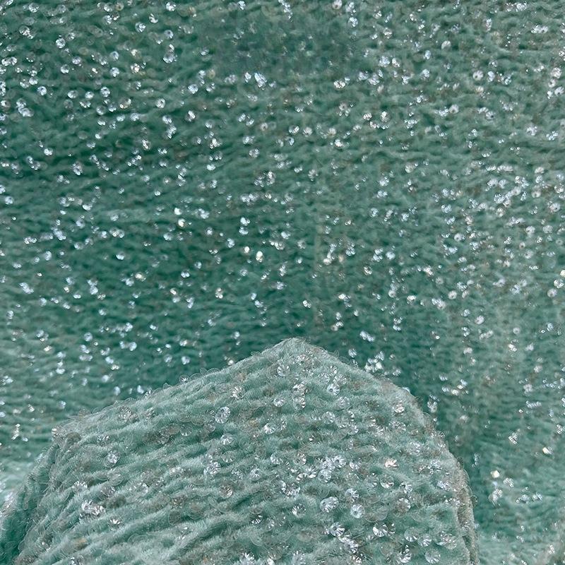 Barevná lesklá flitrová látka Olejově lesklá tylová látka Materiál na svatební šaty Různé styly Domácí flitrová látka Ozdoba oblečení