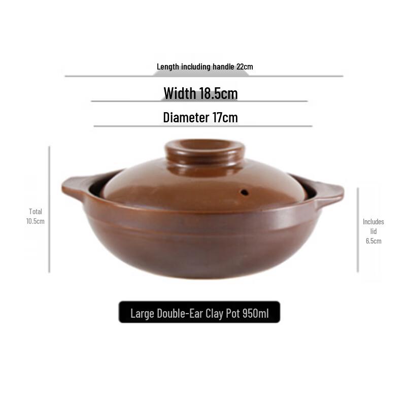 LIEI High-Temperature Clay Casserole Pot