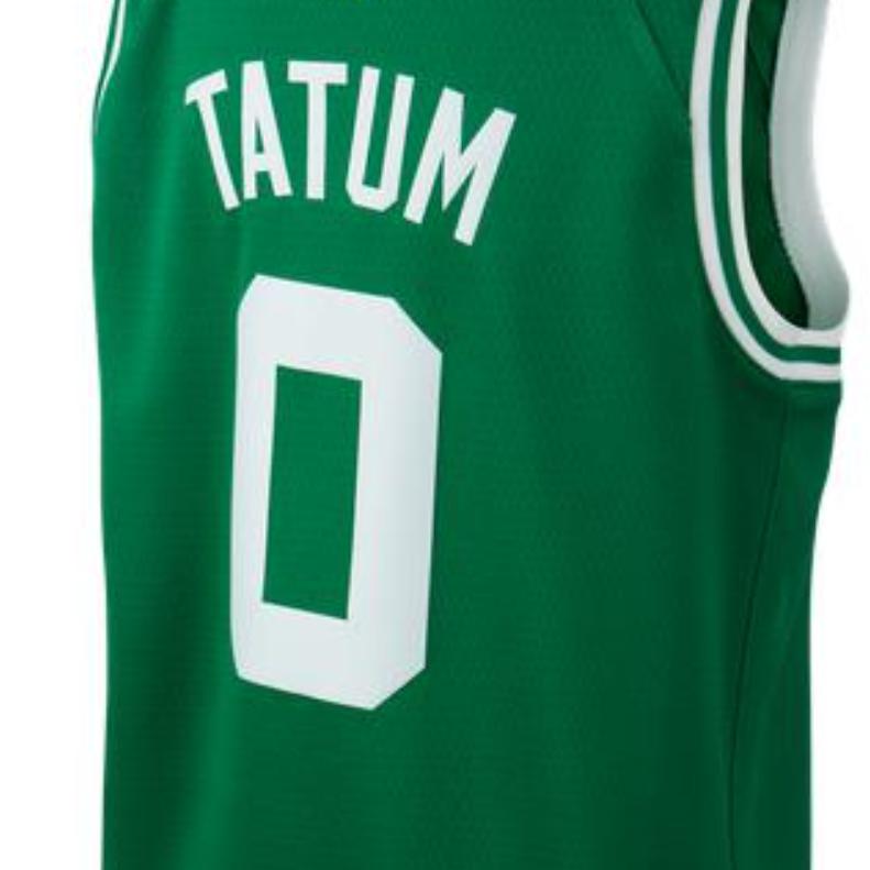 Nike Kids Letter Number Logo Print Sports Basketball Jersey Casual Sports Suit Boston Celtics Tatum 0 Kids Sportswear Green DA5494-312