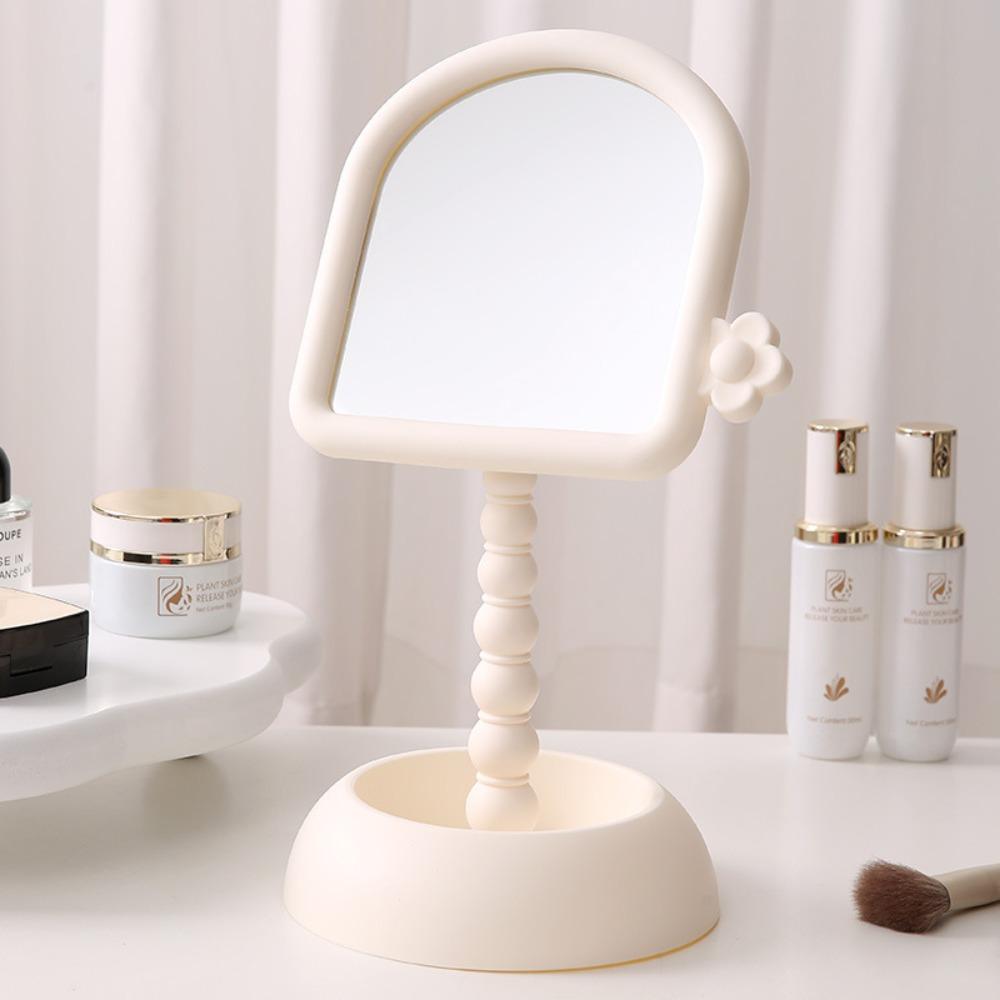 Mit Organizer Desktop Make-up Spiegel Leichtgewichtiger hochauflösender Schönheitsspiegel Zuhause