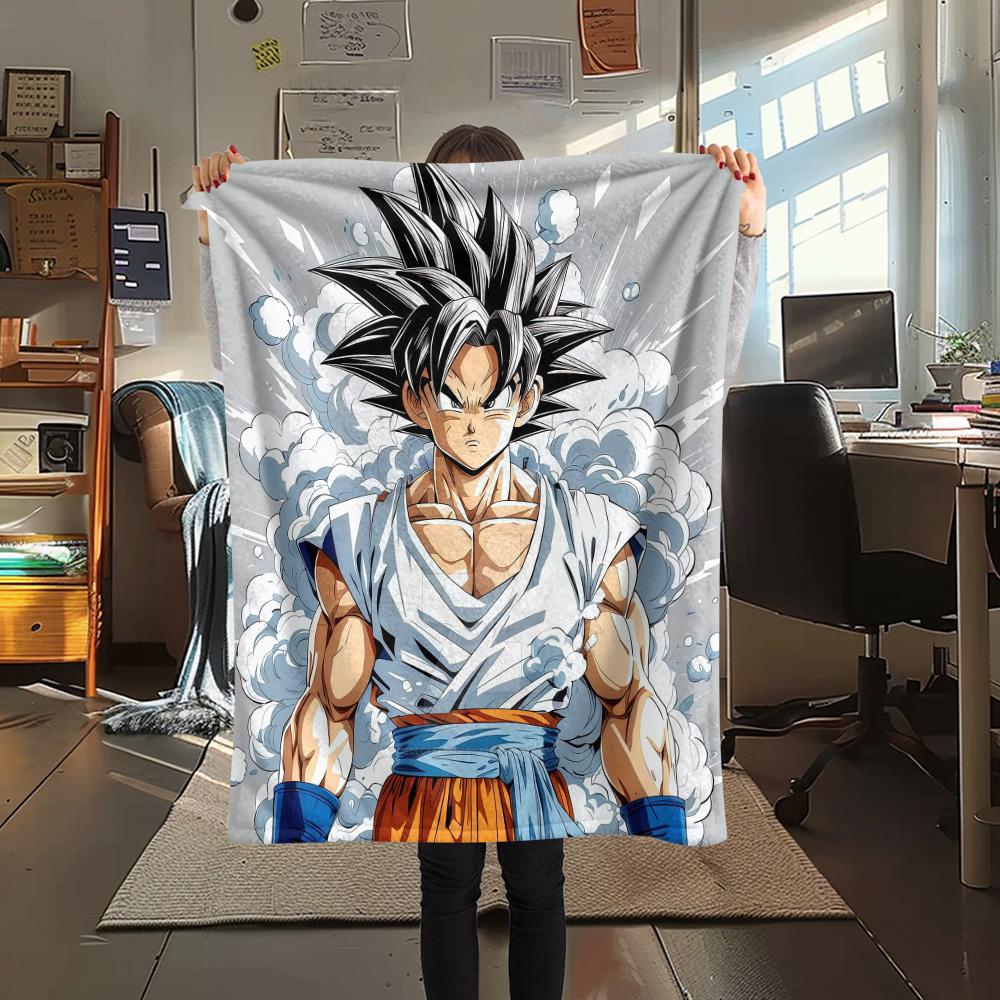 Dragon Ball Flannel Blanket, High quality Comfortable for All Seasons, Home Decor, Warmth and Comfort