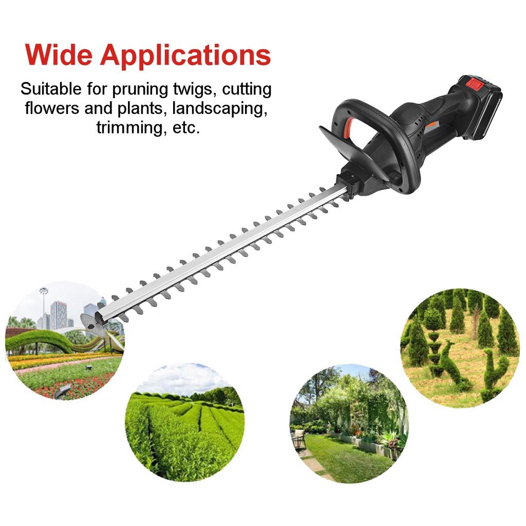 Hedge Trimmer Brushless Cordless Hedge Trimmer Batteries 18V Dual Action Pruning Saw Hedge Cutter Rotating Handle Tools