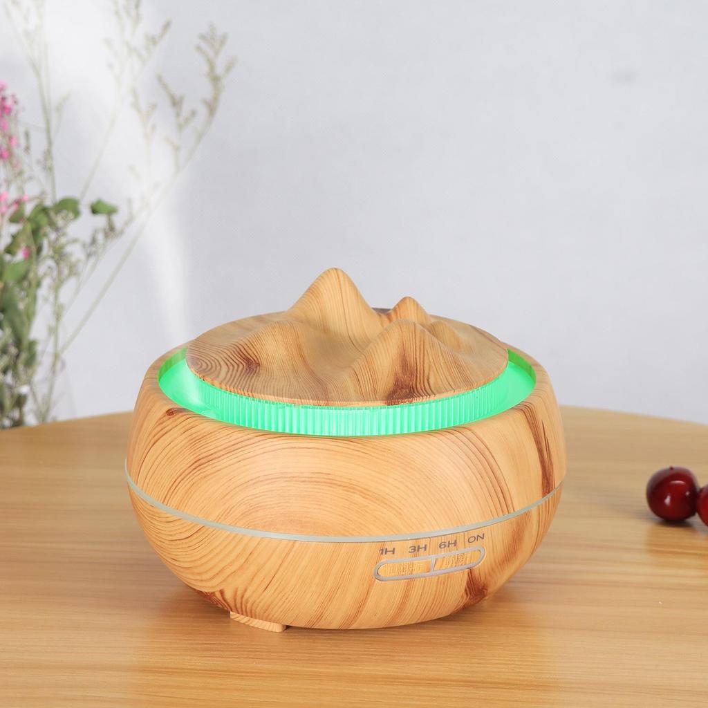 Creative Wood Grain Aroma Diffuser and Humidifier for Home Air Purification