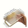 1PCS  Acrylic Toilet Paper Holder with Shelf, 1pc Wall-Mounted Bathroom Tissue Roll Dispenser, Waterproof Space-Saving Organizer for Accessories