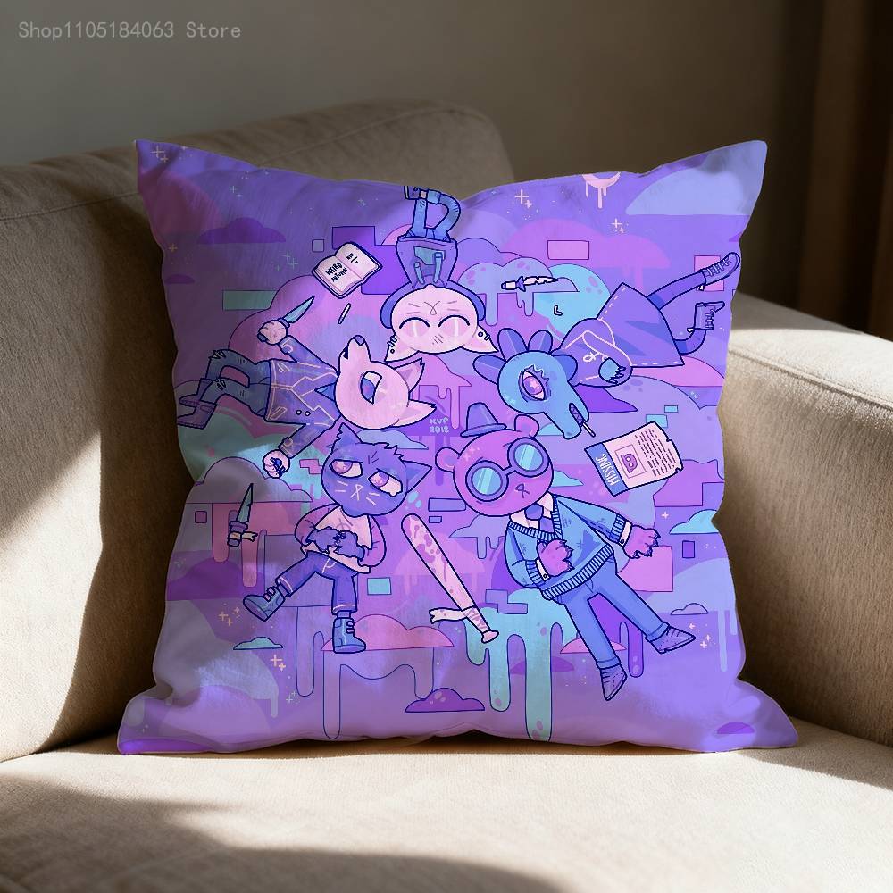 

N-Night In The W-Woods Pillow Case Print Polyester Fiber 40X40 cm Home Sofa Throw Cushion Cover Decoration 30cmx30cm