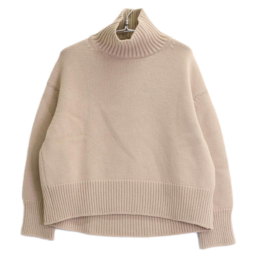 Muse Beige Wool Cashmere 5G Pullover Sweater Tops Not Written beigeUsed