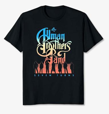 Seven Turns The Allman Brothers Band Shirt Short Sleeve Black Men -  Unisex T-Shirt