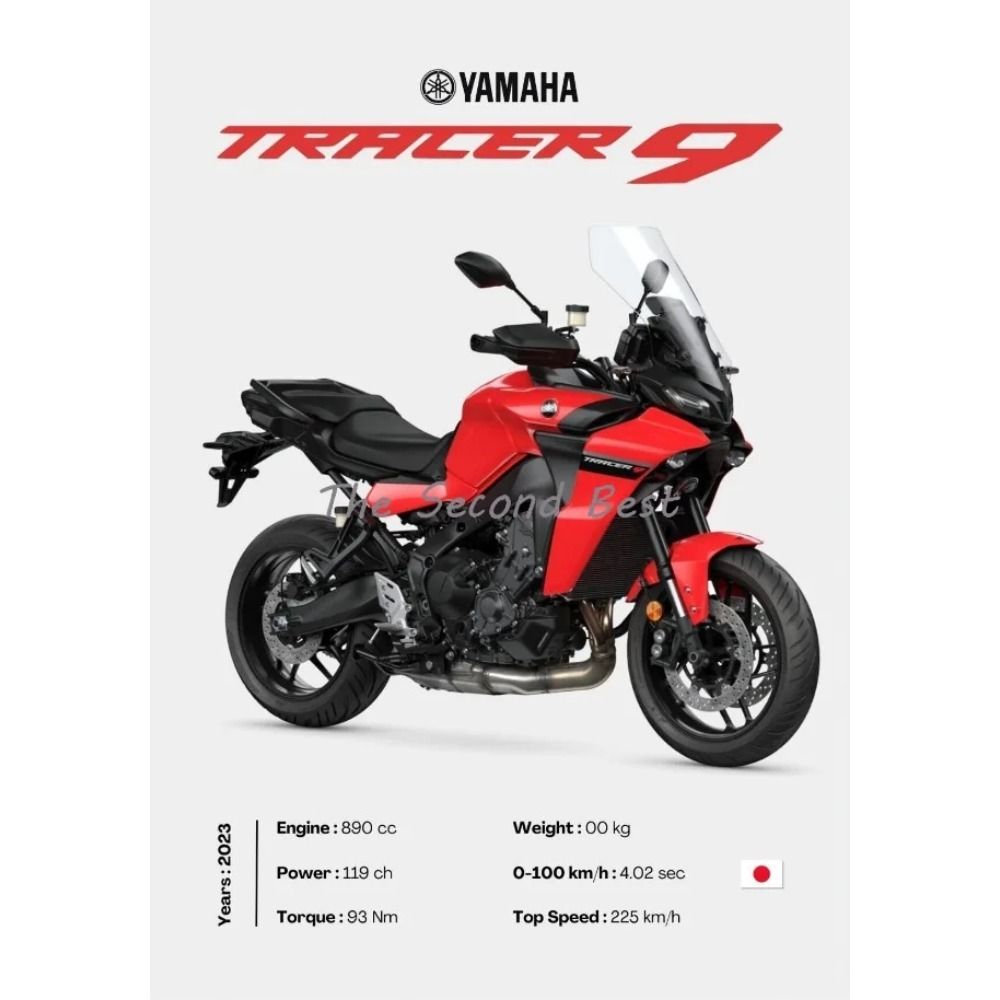 Vintage Japansk Motorcykel Metallplåtskylt Vardagsrum Väggdekor Modern Hemaccent