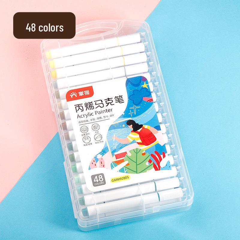 Master Soft Tip Acrylic Markers & Layerable Color Pencils with Art Brushes for Kids