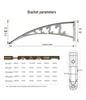 Outdoor Sun Panel Awning: Rainproof Canopy for Main Door and Balcony