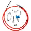 1Set Steel Hand Crank Drain Unclogger 2M Steel Pipe Cleaner  for Household Plumbing Maintenance