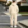 Men's Zip-Up Hoodie and Pants Set Loose Track Suit for Fall Winter